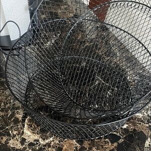Black Wire Mesh Basket Set